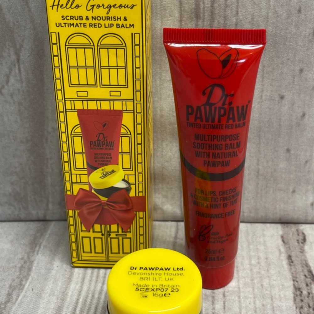 Dr Pawpaw Prep & Party Hello Gorgeous Red Lip Balm